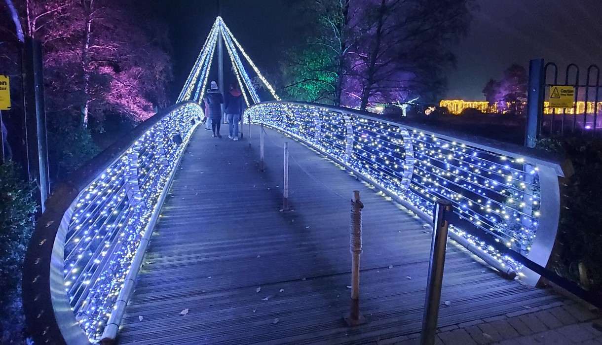 Trentham at Christmas Entrance Bridge